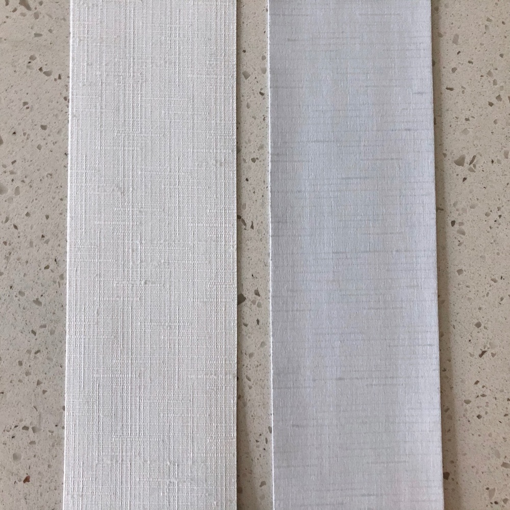 NEW White/ Off White Cloth Vertical Blinds - Picture 4 of 8